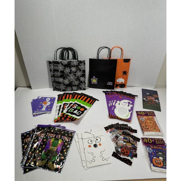 Lot Of 100+ Vintage Y2k Halloween Trick Or Treat Bags Shopping Fun World Rugrats